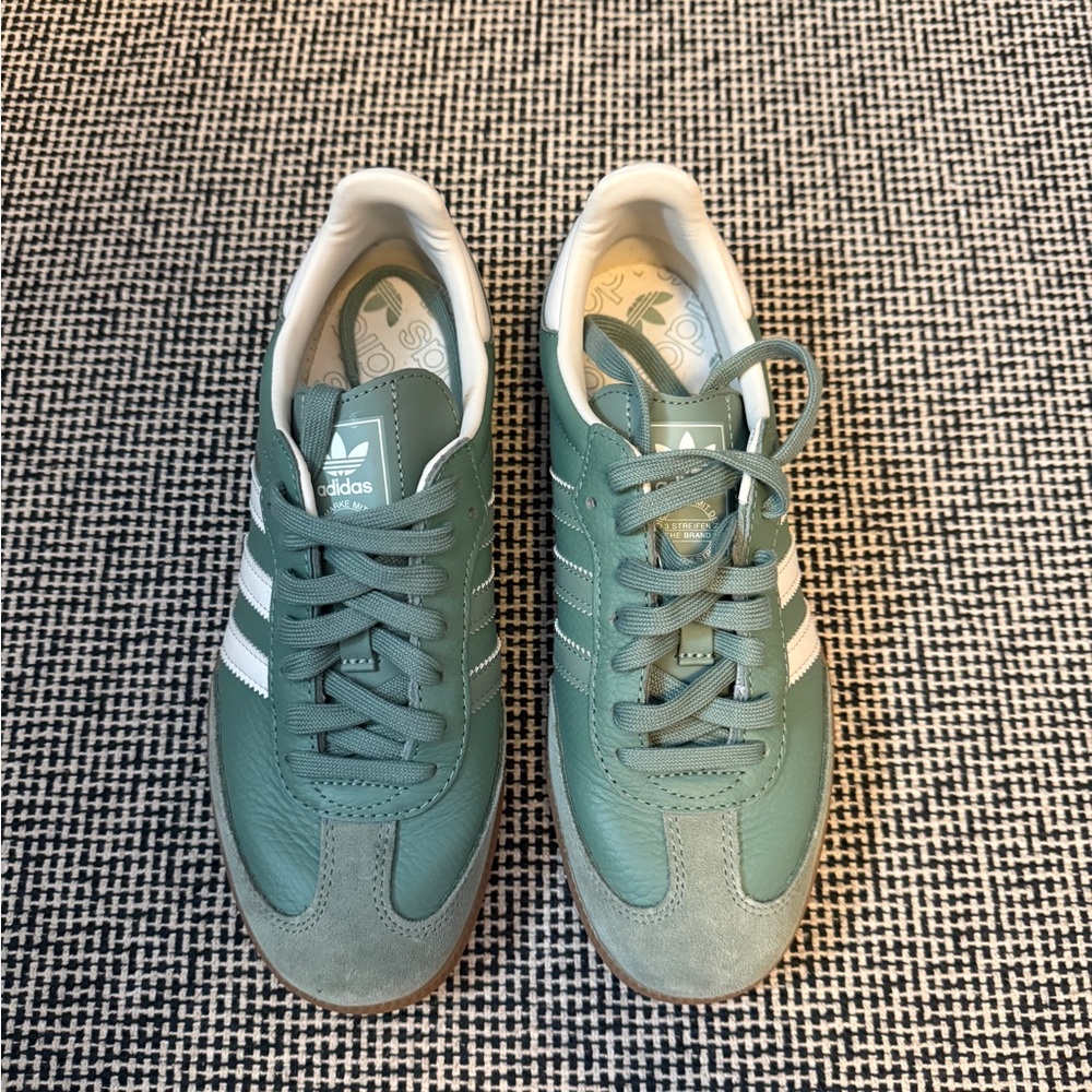 Adidas Sage Green Sambas